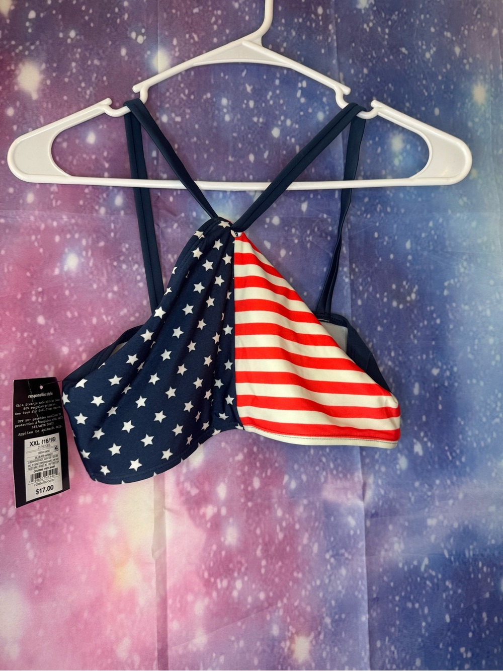 New art class American flag swim top 🛍